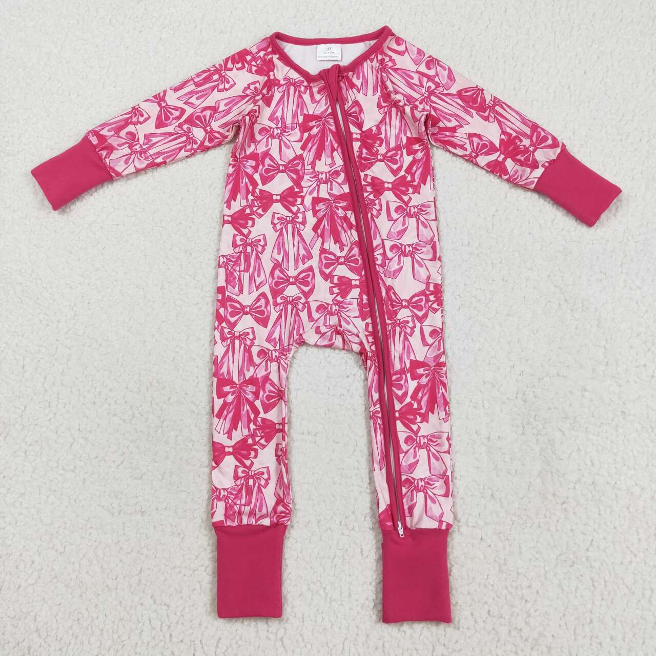 bow long sleeve Baby Romper LR2365