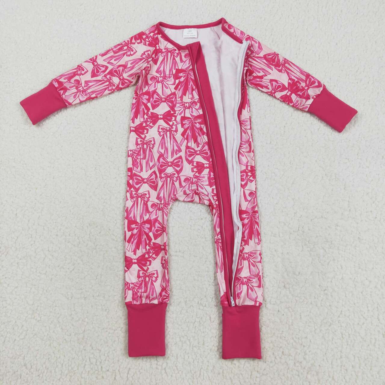 bow long sleeve Baby Romper LR2365