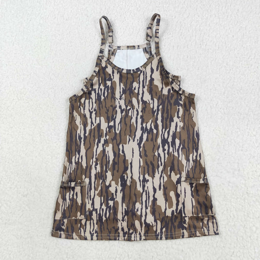 Bottomland Camo Athletic Bow Girls dresse GSD2720