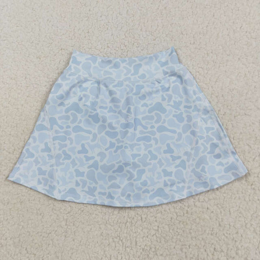 Blue Camo Girls Skort GLK0129