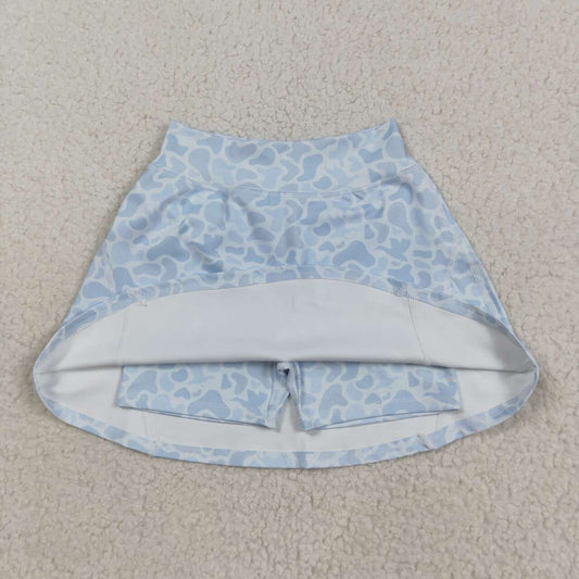 Blue Camo Girls Skort GLK0129