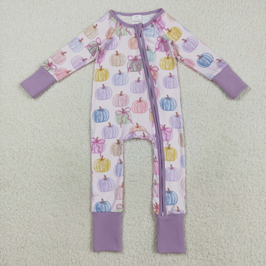 pumpkin long sleeves Baby Romper LR2442