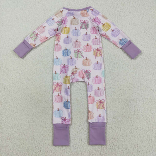pumpkin long sleeves Baby Romper LR2442