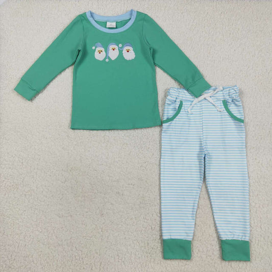 Christmas Embroidered Santa Boy Set BLP1168