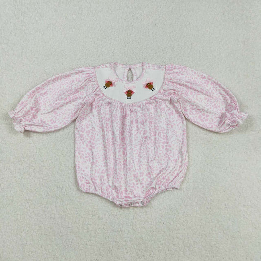 Thanksgiving Smock  turkey pink LR2184