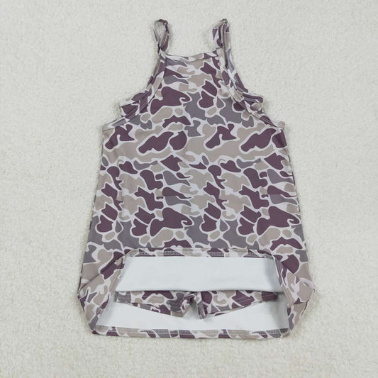 Camo Athletic Bow Girls dresse GSD2719