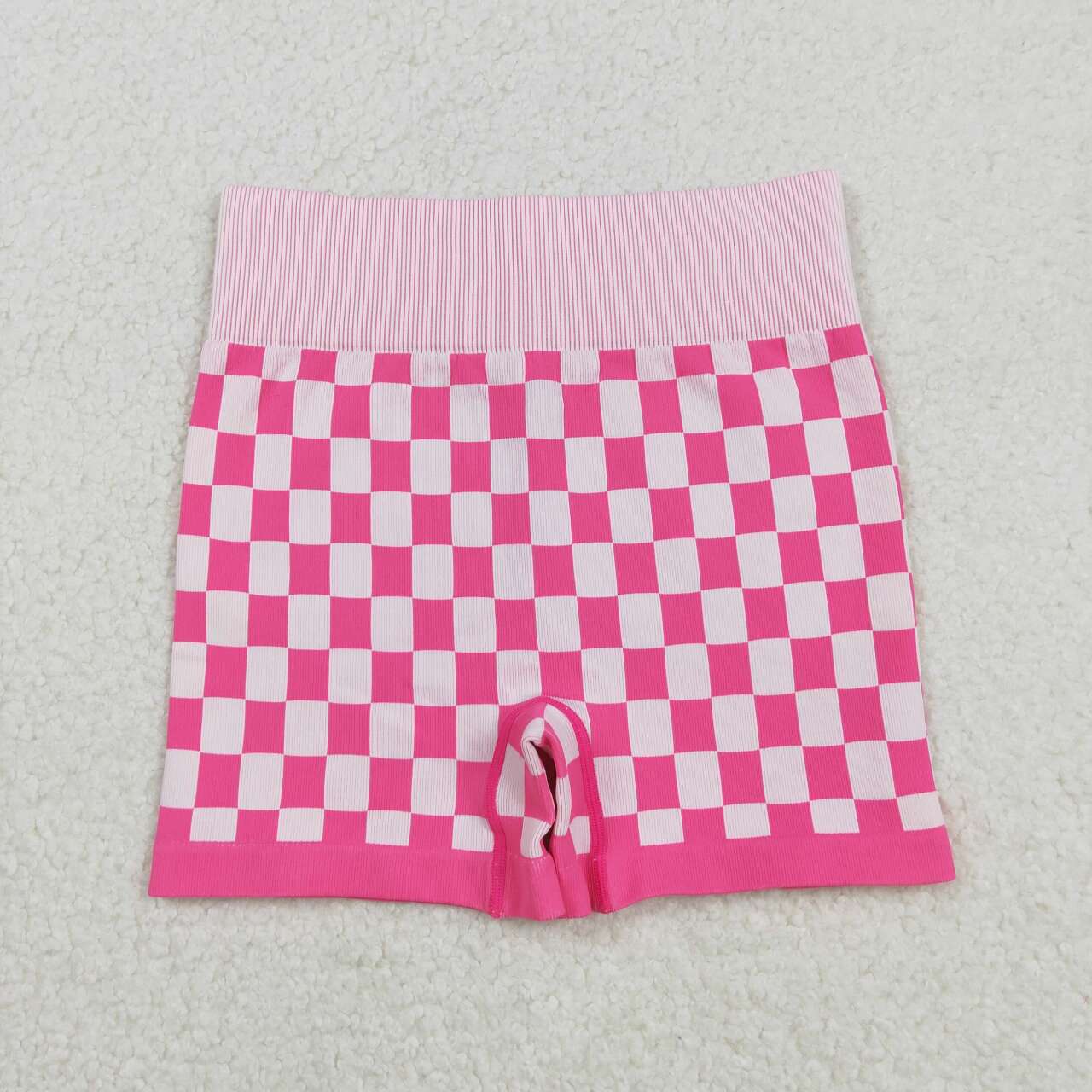 Checkered Pink Sport knit Active Set