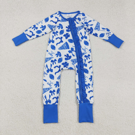 Baseball go team full zip Baby Romper LR2511
