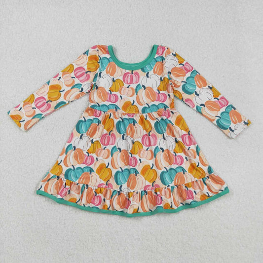 Fall pumpkin Long Sleeve Girls Set GLD1264