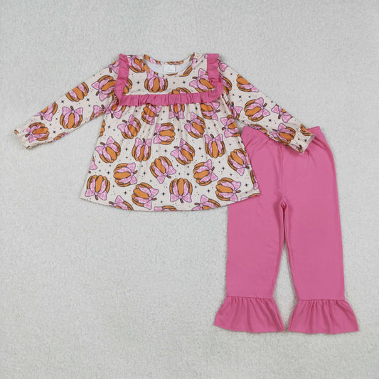 Fall Pumpkin Bow Girls Set GLP2348