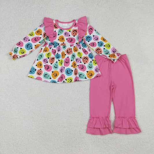 Halloween Pink Pumpkin Girls Set GLP2569