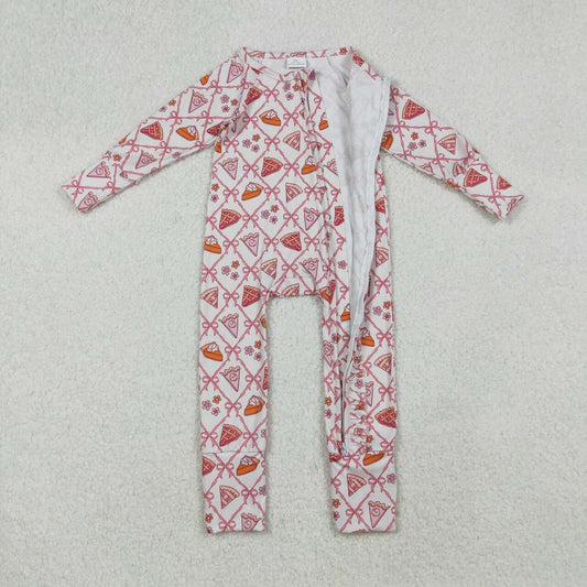 Pink cake Tree full zip Baby Romper LR2594