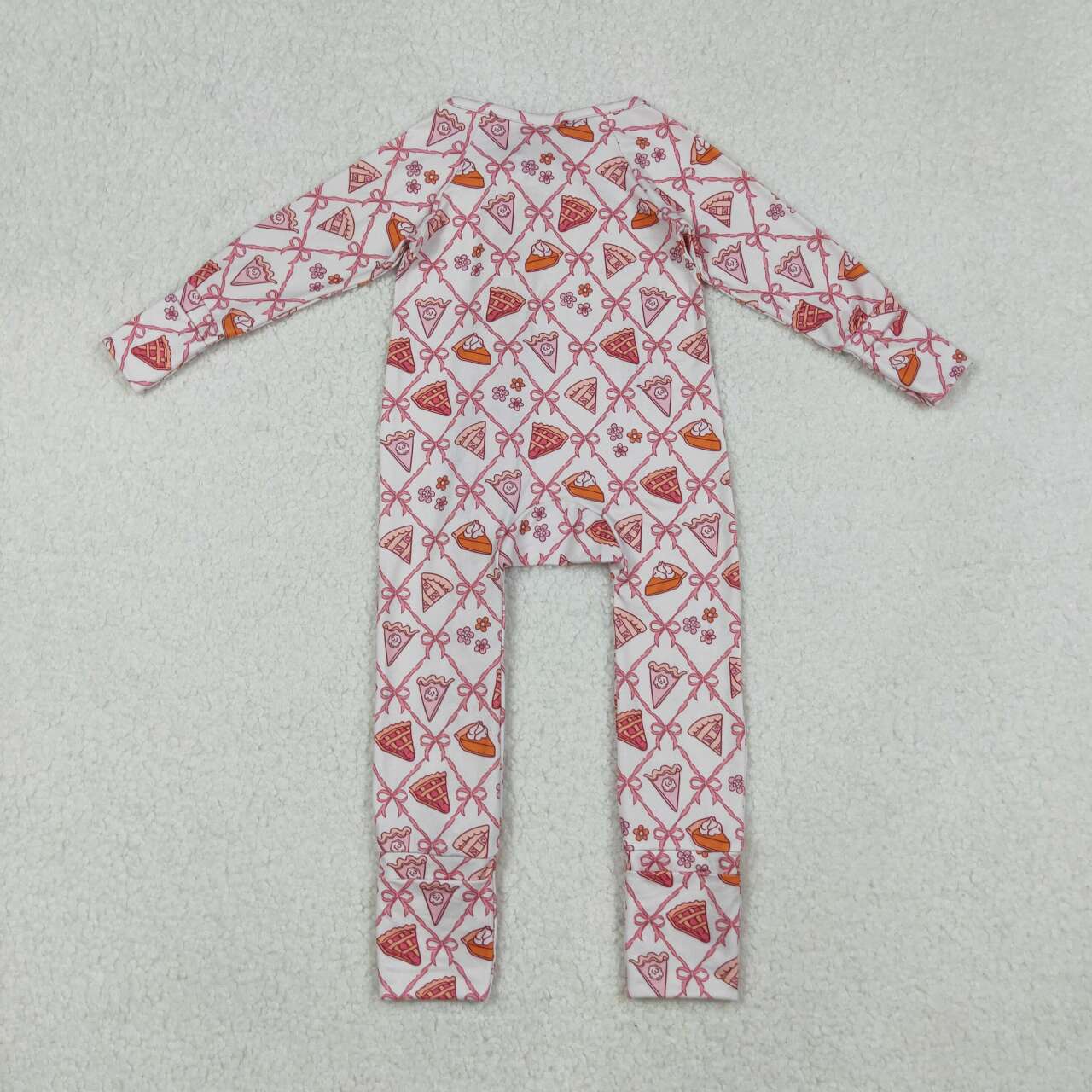 Pink cake Tree full zip Baby Romper LR2594