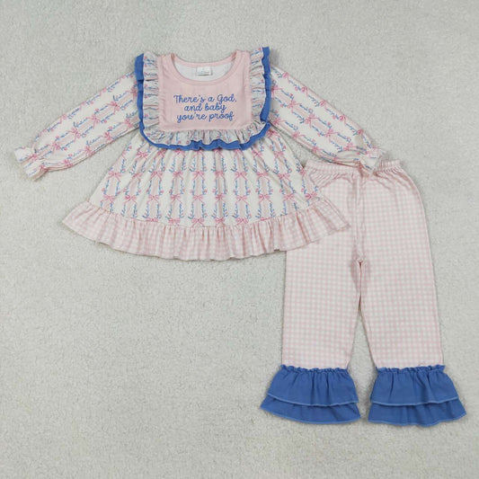 Fall Pink Bow Pumpkin Girls Set GLP2379