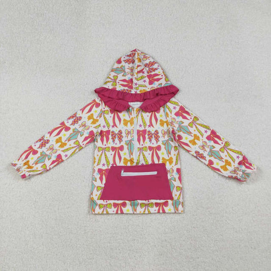 colorful Bow print Long Sleeve hoodies GT1121