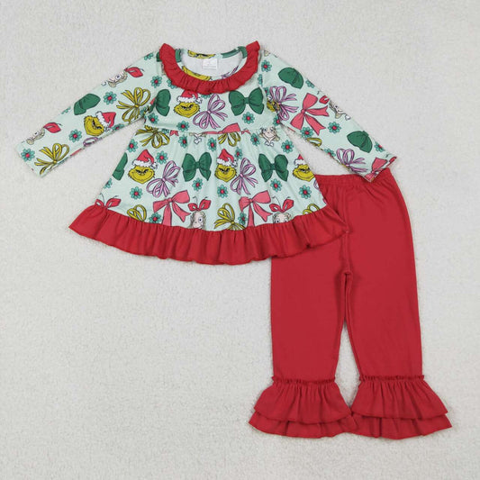 Christmas Green Cartoon Girls Set  GLP2651