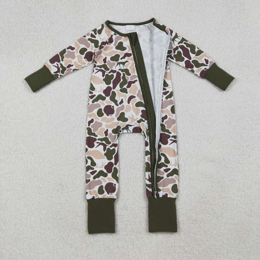 hunting Duck Camo full zip Baby Romper LR2590