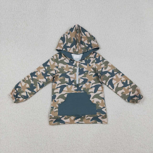 Duck print Long Sleeve hoodies BT1301