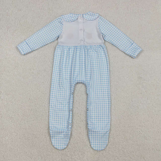 halloween Embroidery pumpkin Baby Romper LR2561
