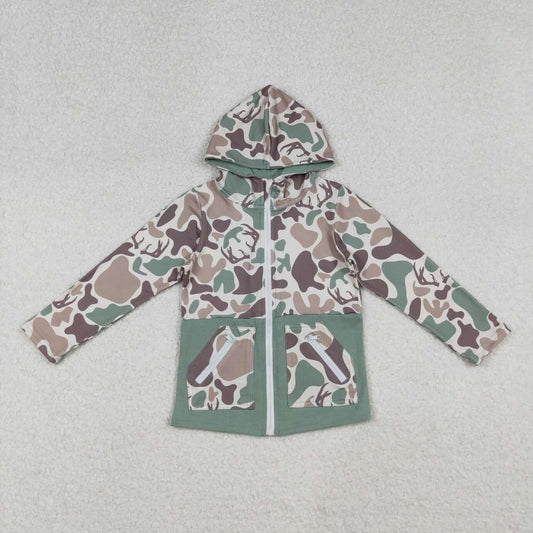 Camo Long Sleeve Half zip  PulloverBT1335