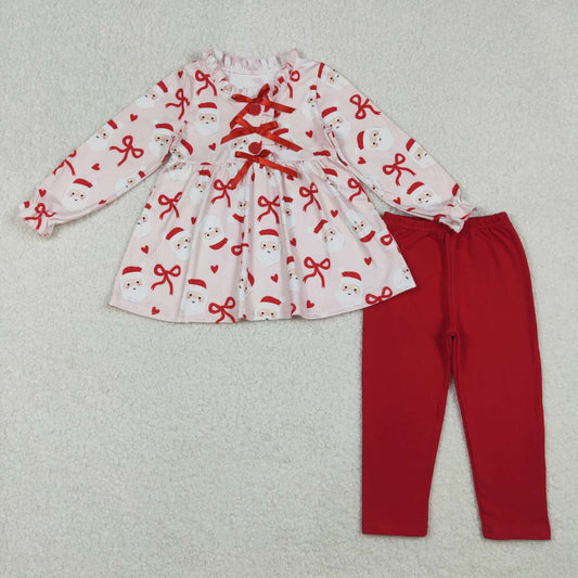 Christmas Bow Santa Girls Set GLP2642