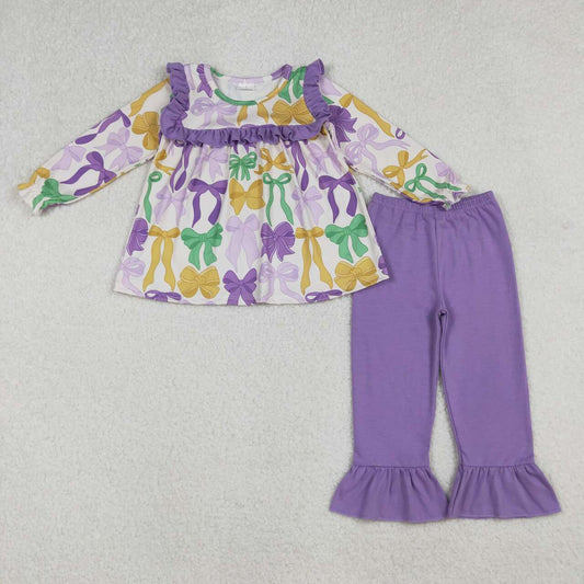 Fall Purple Bow Girls Set GLP2822