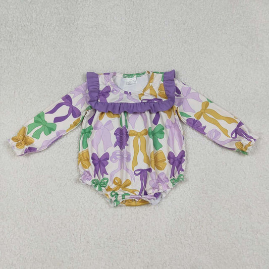 Purple Bow baby Romper LR2642