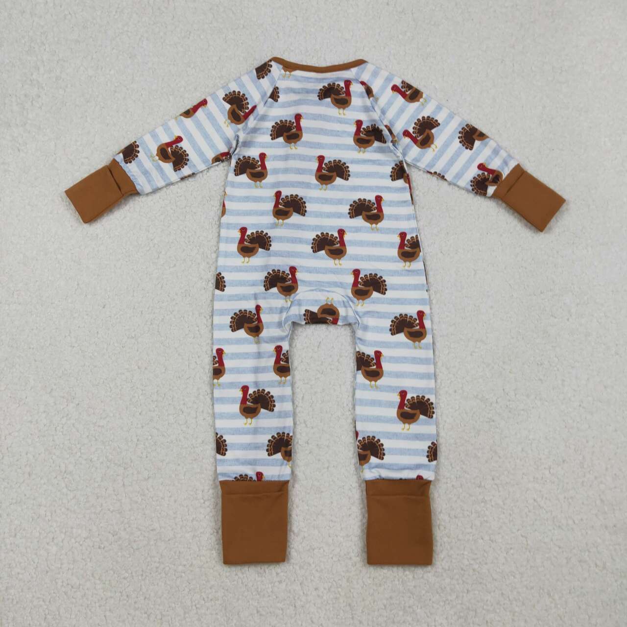Thanksgiving turkey long sleeve Baby Romper LR1191