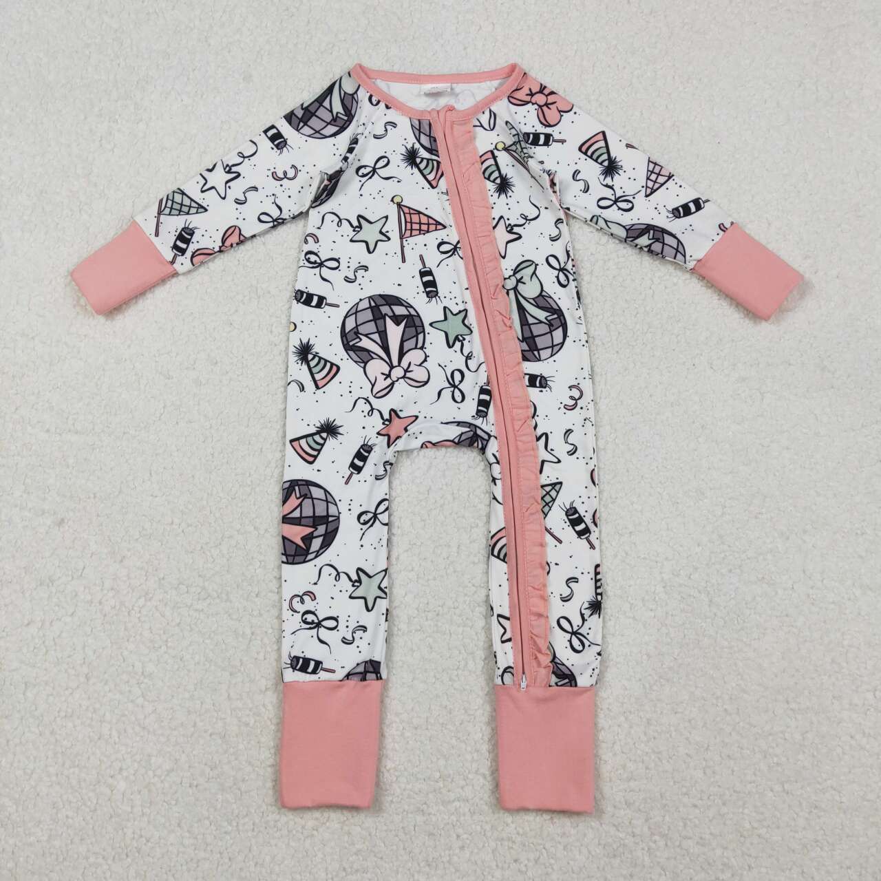 Happy New Years long sleeve Baby Romper LR2571