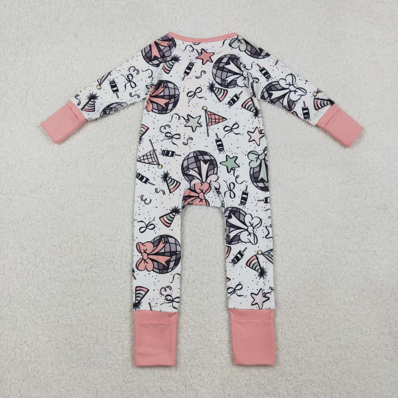 Happy New Years long sleeve Baby Romper LR2571