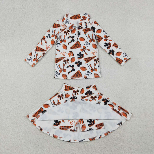 athletic Football Go Team girls skort set