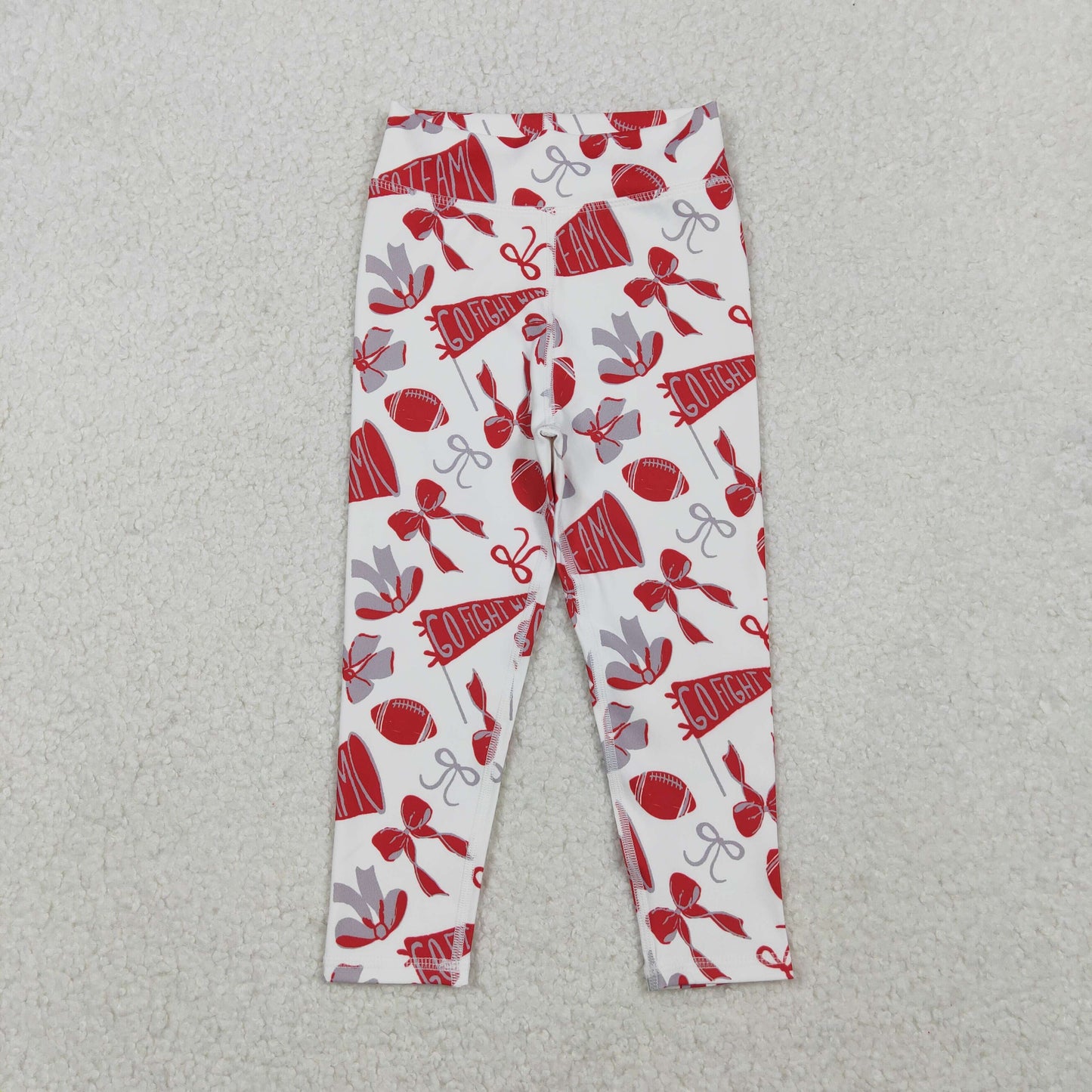 Football leggings Red Yoga Bell Pants P0846