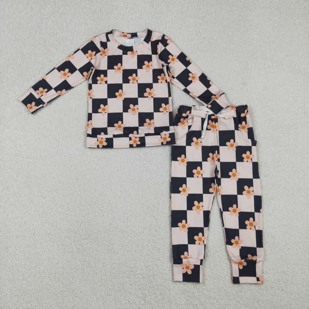 floral plaid Kids pajamas BLP1304