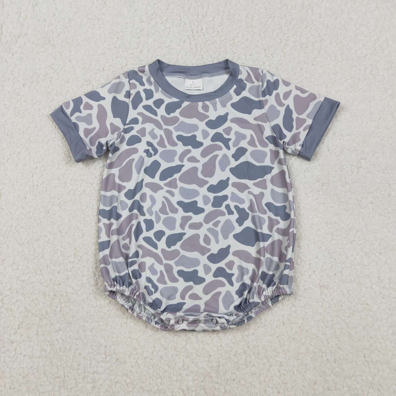 Camo Short Sleeve Baby Romper SR3243