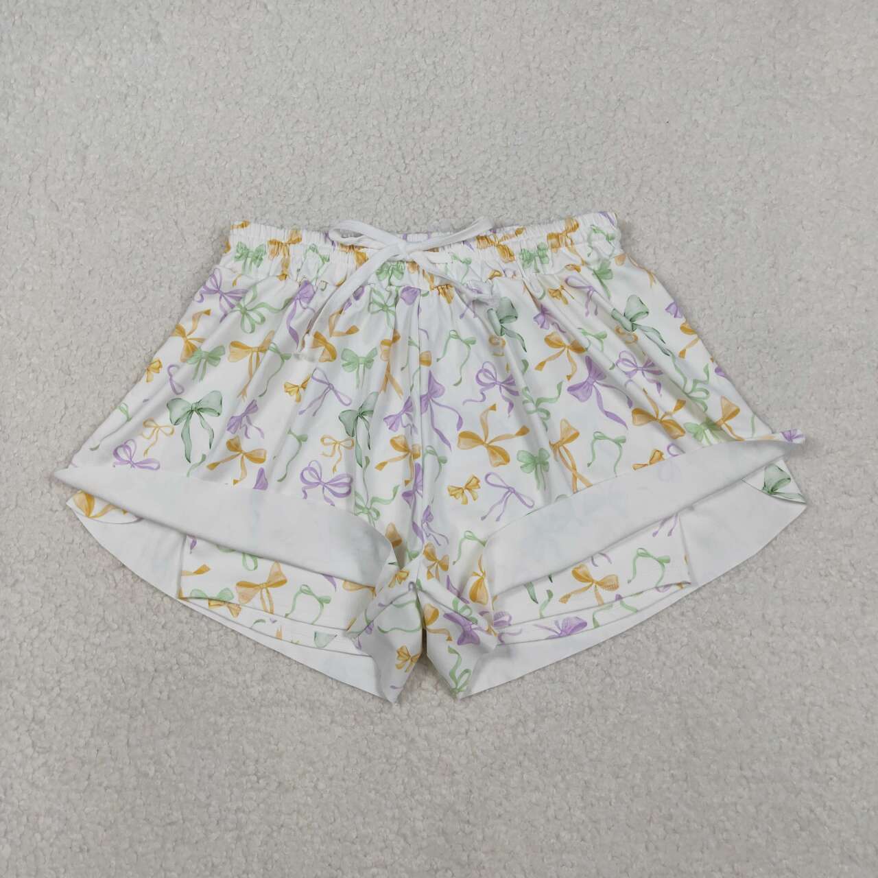 Adult Bow Print yoga Short SS0679