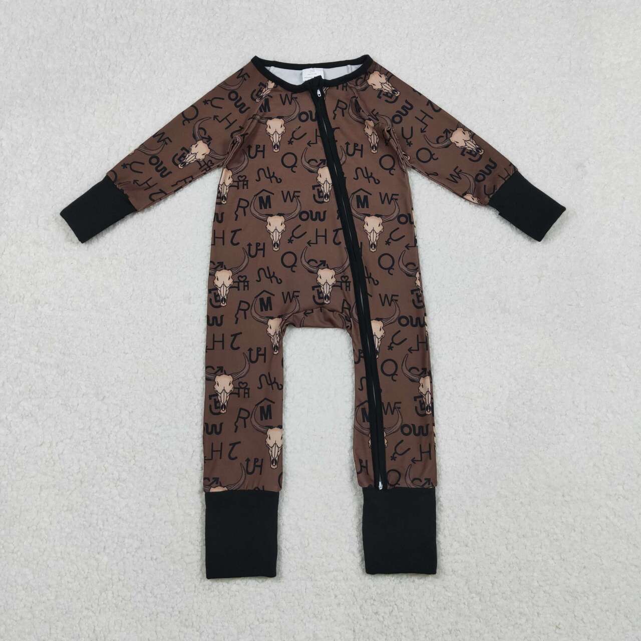 western COW long sleeve Baby Romper LR2591