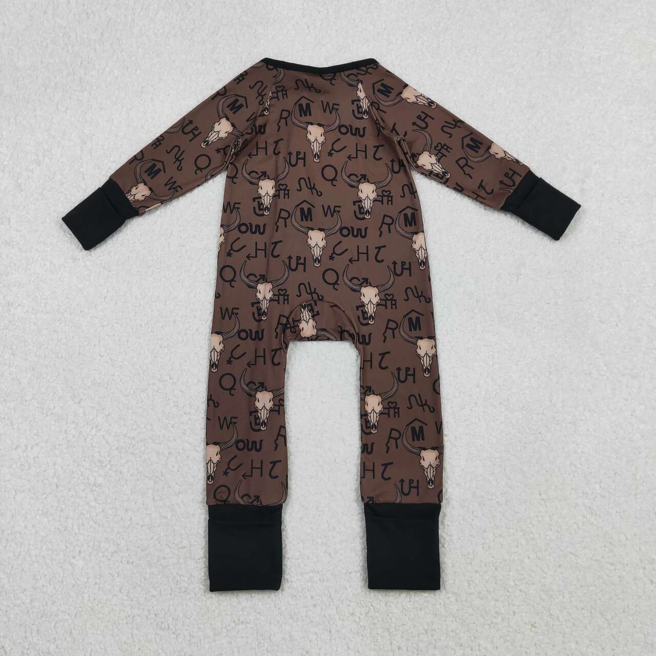 western COW long sleeve Baby Romper LR2591