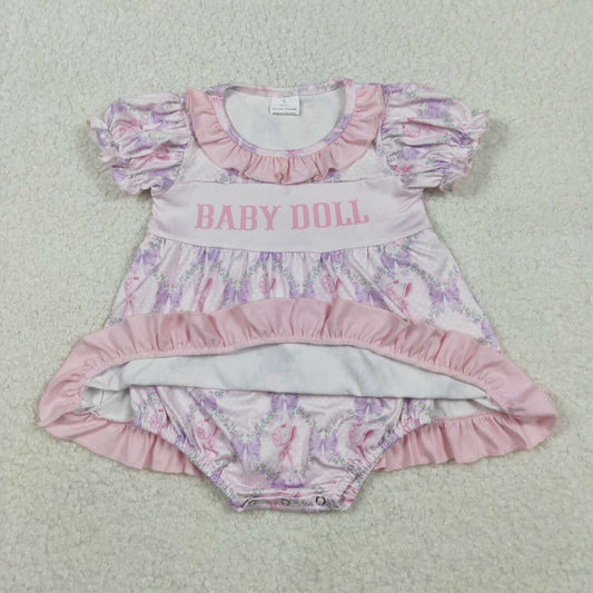 Pink floral DADY baby Romper SR3291