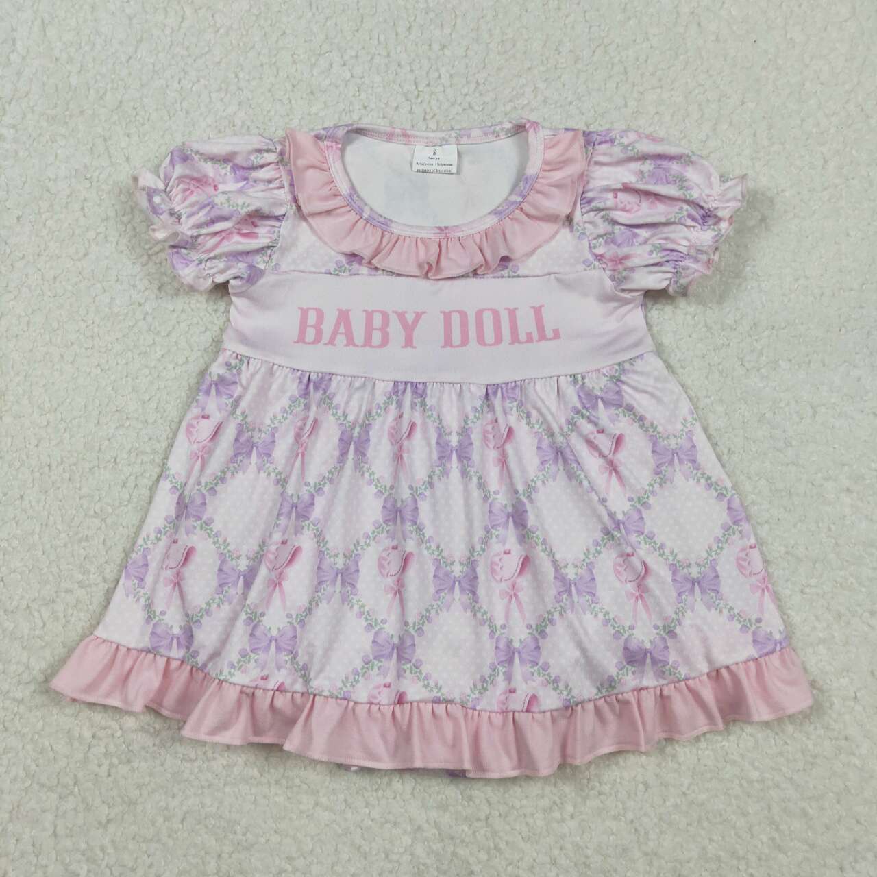 Pink floral DADY baby Romper SR3291