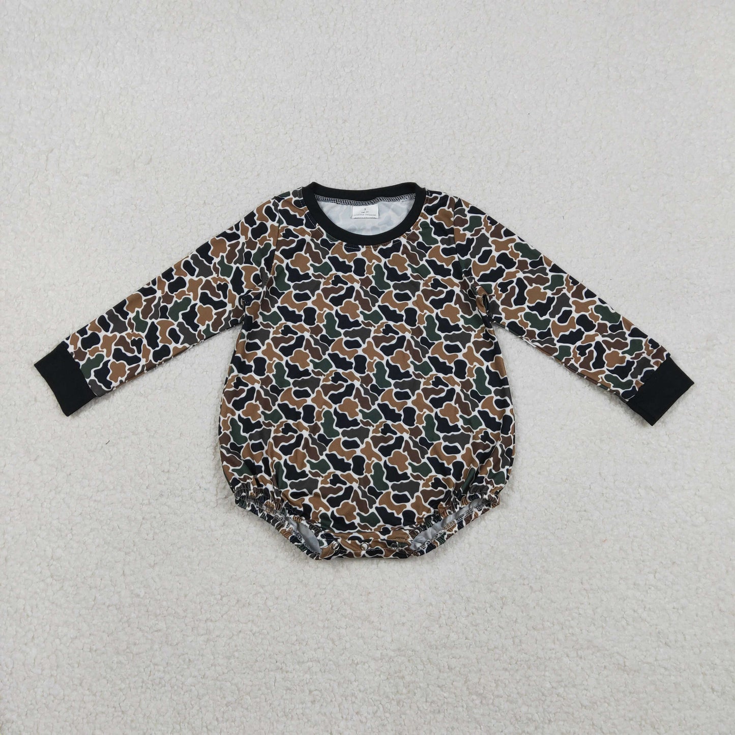 Camo Long Sleeve Baby Romper LR2809
