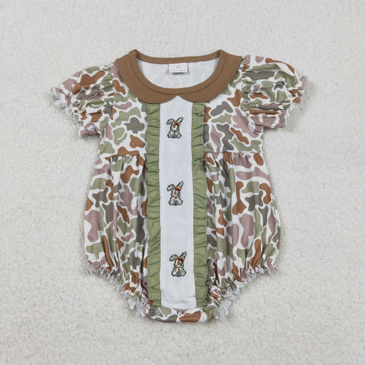 Easter Embroidered Bunny baby Romper SR3259
