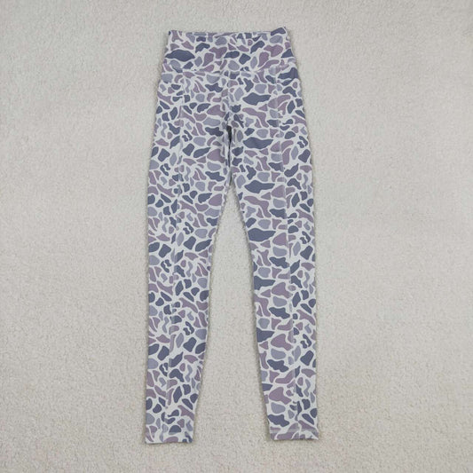 Adult Grey Camo leggings for women P0898