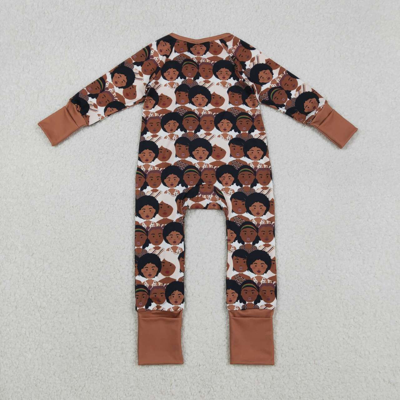 Cartoon full zip long sleeve Baby Romper LR2748