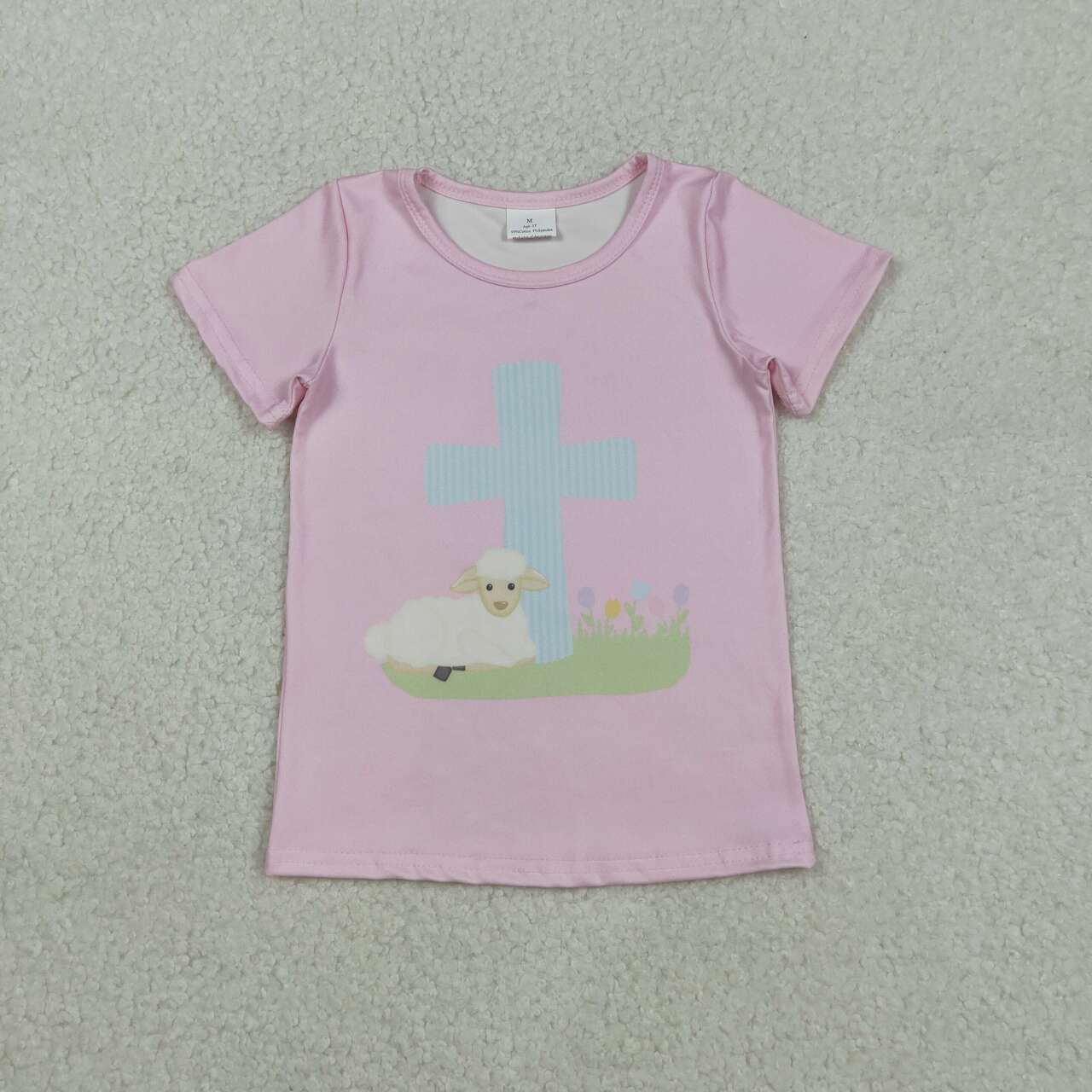 Pink cross lamb Short Shirt GT1394