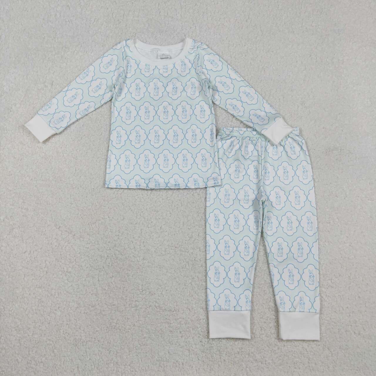 Easter Bunny Print Long sleeve pajamas BLP1359