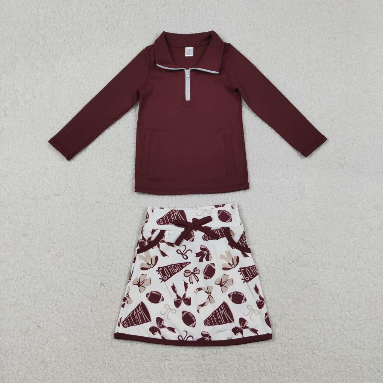 Football Long Sleeve Girls Skort Set GLD1384