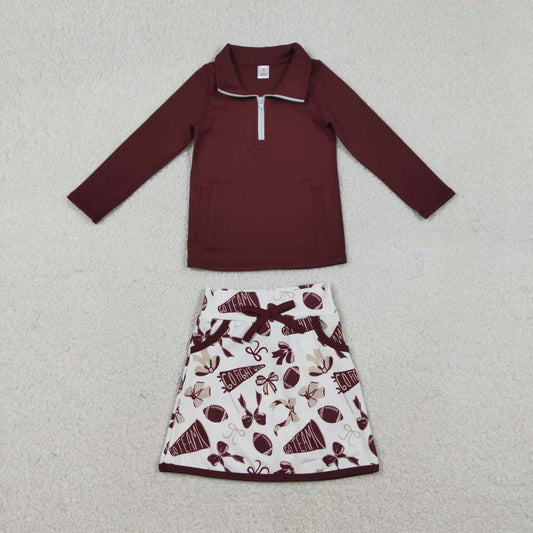 Football Long Sleeve Girls Skort Set GLD1384