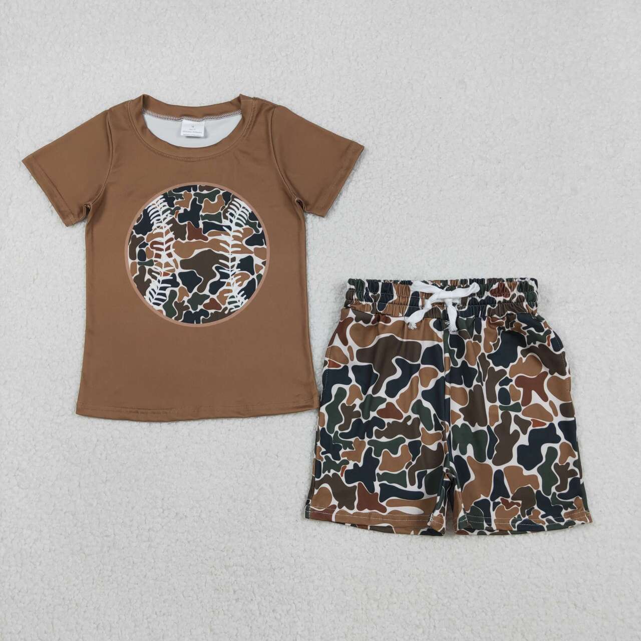 brown Camo Short boy Set