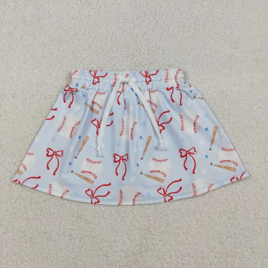 Athletic Baseball Bow girl shorts GLK0169