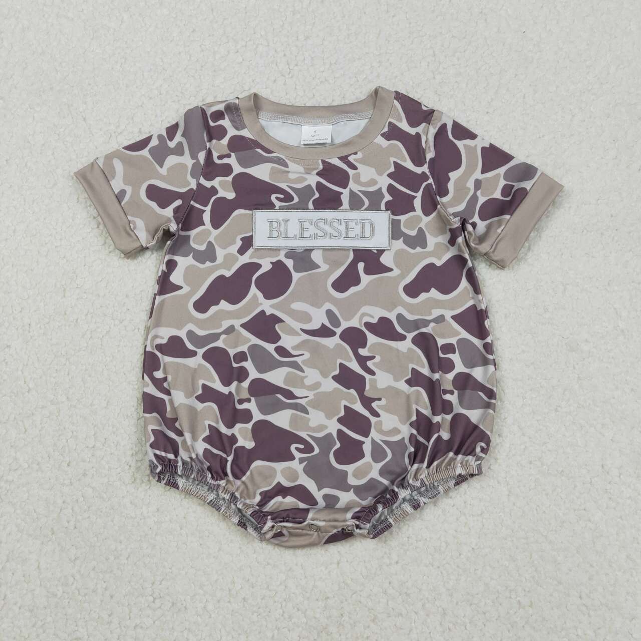 Camo embroidered baby Romper SR3263